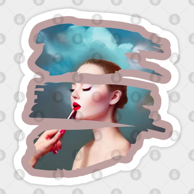 makeup design Sticker by tubakubrashop
